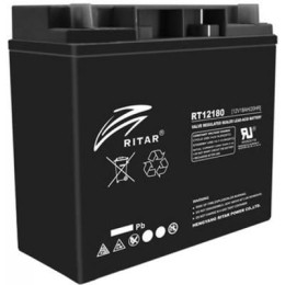 Батарея к ИБП Ritar AGM RT12180B, 12V-18Ah, Black (RT12180B) фото 2