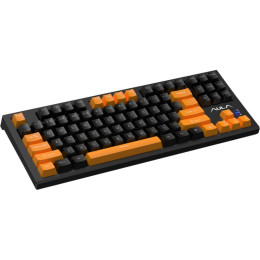 Клавиатура Aula F3032 Keycaps plus 21 Dark Yellow Keys KRGD Brown USB UA Black (6948391201740) фото 1