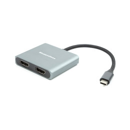 Адаптер USB Type-C to 2x HDMI, 4K, 60Hz PowerPlant (CA913831) фото 1