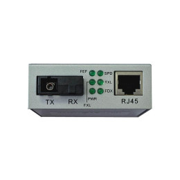 Медіаконвертер Step4Net 10/100Base-TX to 100Base-FX, SM, 1550nm, SC/PC, 20км (MC-D-0,1-1SM-1550nm-20 фото 1