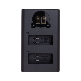Зарядное устройство для фото PowerPlant GoPro DL-AHDBT901 with display 2 slots (CH980352) фото 1