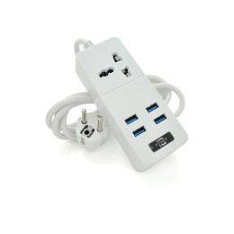 Мережевий фільтр живлення Voltronic TВ-Т06, 1роз, 4*USB White (ТВ-Т06-White) фото 1