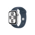 Смарт-часы Apple Watch SE 2023 GPS 40mm Silver Aluminium Case with Storm Blue Sport Band - M/L (MRE2