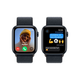 Смарт-часы Apple Watch SE 2023 GPS 44mm Midnight Aluminium Case with Midnight Sport Loop (MREA3QP/A) фото 2