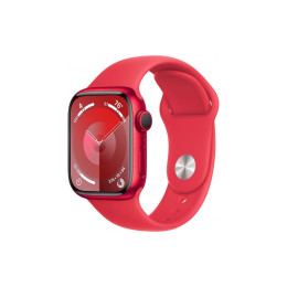 Смарт-часы Apple Watch Series 9 GPS 41mm (PRODUCT)RED Aluminium Case with (PRODUCT)RED Sport Band - фото 1