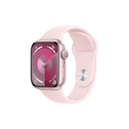 Смарт-часы Apple Watch Series 9 GPS 41mm Pink Aluminium Case with Light Pink Sport Band - M/L (MR943 фото 1