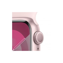 Смарт-часы Apple Watch Series 9 GPS 41mm Pink Aluminium Case with Light Pink Sport Band - M/L (MR943 фото 2