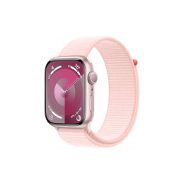 Смарт-часы Apple Watch Series 9 GPS 41mm Pink Aluminium Case with Light Pink Sport Loop (MR953QP/A) фото 1