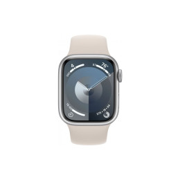 Смарт-часы Apple Watch Series 9 GPS 41mm Silver Aluminium Case with Storm Blue Sport Band - S/M (MR9 фото 2