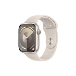 Смарт-часы Apple Watch Series 9 GPS 41mm Starlight Aluminium Case with Starlight Sport Band - S/M (M фото 1