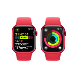 Смарт-часы Apple Watch Series 9 GPS 45mm (PRODUCT)RED Aluminium Case with (PRODUCT)RED Sport Band - фото 2