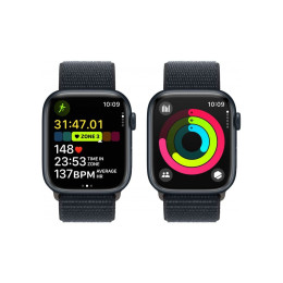 Смарт-часы Apple Watch Series 9 GPS 45mm Midnight Aluminium Case with Midnight Sport Loop (MR9C3QP/A фото 2