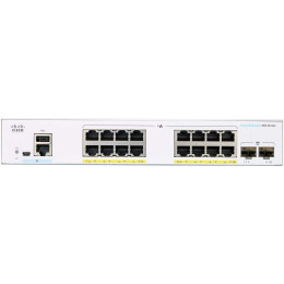 Коммутатор сетевой Cisco CBS350 Managed 16-port GE, PoE, 2x1G SFP (CBS350-16P-2G-EU) фото 1