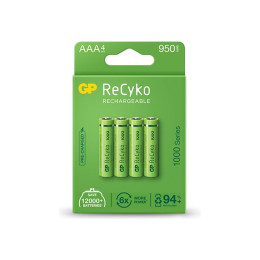 Аккумулятор Gp AAA 950mAh ReCyko (1000 Series, 4 battery pack) (100AAAHCE-EB4 / 4891199186585) фото 1