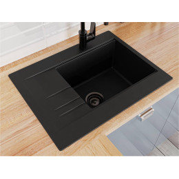 Кухонна мийка MIRAGGIO BODRUM 650 black фото 1