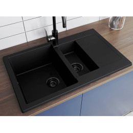 Кухонна мийка MIRAGGIO LAPAS black фото 1
