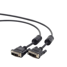 Кабель мультимедийный DVI to DVI 18+1pin, 1.8m Cablexpert (CC-DVI-BK-6) фото 1