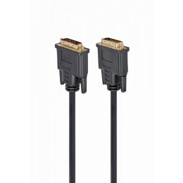 Кабель мультимедийный DVI to DVI 24+1pin, 3.0m Cablexpert (CC-DVI2-BK-10) фото 1