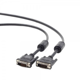 Кабель мультимедийный DVI to DVI 24+1pin, 3.0m Cablexpert (CC-DVI2-BK-10) фото 2