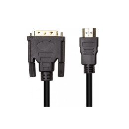 Кабель мультимедийный HDMI (M) to DVI (M), 1.8m PowerPlant (CA912568) фото 1