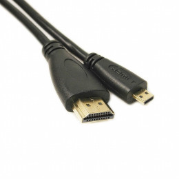 Кабель мультимедийный HDMI A to HDMI D (micro), 2.0m PowerPlant (KD00AS1274) фото 1