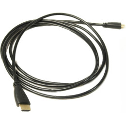 Кабель мультимедийный HDMI A to HDMI D (micro), 2.0m PowerPlant (KD00AS1274) фото 2