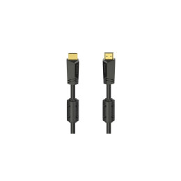 Кабель мультимедійний HDMI to HDMI 10.0m 4K Ethernet Gold Black Hama (00205009) фото 1