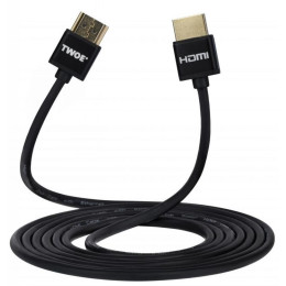 Кабель мультимедийный HDMI to HDMI 2.0m 2E (2EW-1119-2m) фото 1