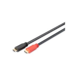 Кабель мультимедийный HDMI to HDMI 20.0m Amplifier Digitus (AK-330118-200-S) фото 1