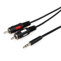 Кабель мультимедійний mini-jack(M) -> 2 RCA (M) 0.8m Atcom (10810)