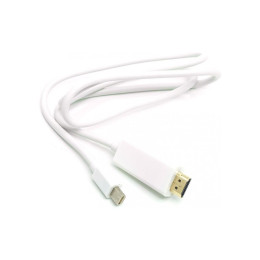 Кабель мультимедійний miniDisplayPort (M) to HDMI (M) 1.0m PowerPlant (CA912131) фото 1