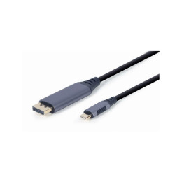 Кабель мультимедийный USB-C to DisplayPort 1.8m 4K 60Hz Cablexpert (CC-USB3C-DPF-01-6) фото 1