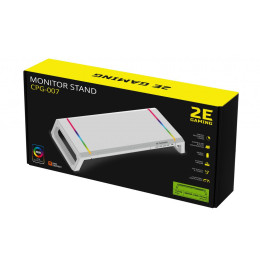 Підставка для монітора 2E GAMING, USB hub, backlight / RGB, White (2E-CPG-007-WT) фото 2