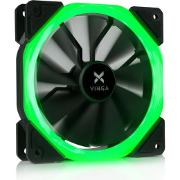 Кулер для корпуса Vinga LED fan-01 green фото 1