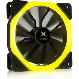 Кулер для корпусу Vinga LED fan-01 yellow фото 1