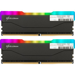Модуль пам'яті для комп'ютера DDR4 16GB (2x8GB) 3600 MHz RGB X2 Series Black eXceleram (ERX2B416369AD фото 1
