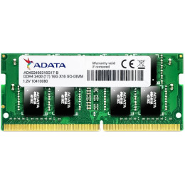 Модуль памяти для ноутбука SoDIMM DDR4 8GB 2400 MHz ADATA (AD4S240038G17-S) фото 1