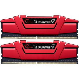Модуль пам'яті для комп'ютера DDR4 8GB (2x4GB) 2400 MHz RipjawsV Red G.Skill (F4-2400C15D-8GVR) фото 1