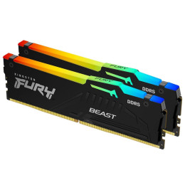Модуль пам'яті для комп'ютера DDR5 16GB (2x8GB) 4800 MHz FURY Beast RGB Kingston Fury фото 2