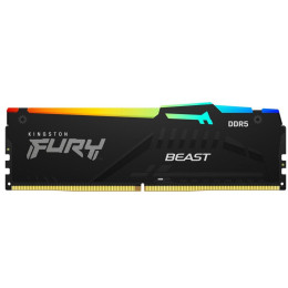 Модуль пам'яті для комп'ютера DDR5 16GB 4800 MHz FURY Beast RGB Kingston Fury (ex. HyperX) фото 1