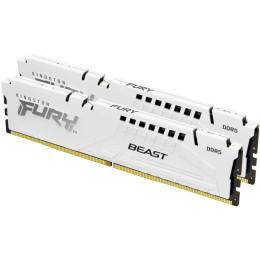 Модуль пам'яті для комп'ютера DDR5 32GB (2x16GB) 5200 МГц Beast EXPO White Kingston Fury (ex.HyperX) фото 1