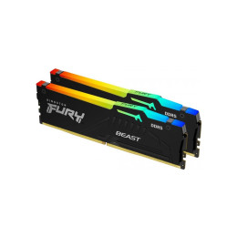 Модуль памяти для компьютера DDR5 32GB (2x16GB) 5200 MHz Beast RGB XMP Kingston Fury (ex.HyperX) (KF фото 1