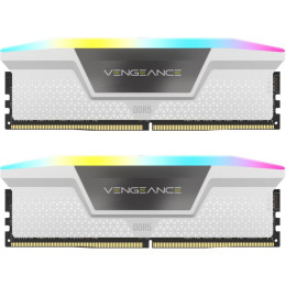 Модуль памяти для компьютера DDR5 32GB (2x16GB) 5200 MHz Vengeance RGB White Corsair (CMH32GX5M2B520 фото 2