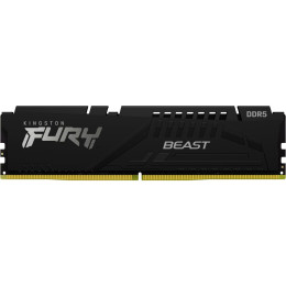Модуль пам'яті для комп'ютера DDR5 32GB 6000MHz Beast Black Kingston Fury (ex.HyperX) (KF560C40BB-32 фото 1