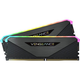Модуль пам'яті для комп'ютера DDR5 64GB (2x32GB) 5600MHz Vengeance RGB Black Corsair (CMH64GX5M2B560 фото 1