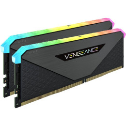 Модуль пам'яті для комп'ютера DDR5 64GB (2x32GB) 5600MHz Vengeance RGB Black Corsair (CMH64GX5M2B560 фото 2
