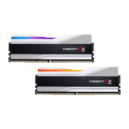 Модуль пам'яті DDR5 64GB (2x32GB) 6000 Trident Z5 RGB Silver G.Skill (F5-6000J3238G32G фото 1