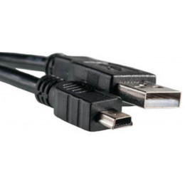 Дата кабель USB 2.0 AM to Mini 5P 1.5m PowerPlant (KD00AS1244) фото 1