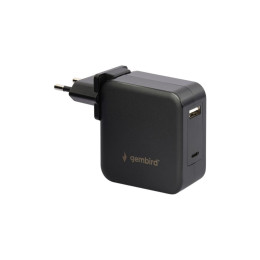 Зарядное устройство Gembird 60W PD &amp; QC, Type-C, USB-A (NPA-PD60-01) фото 1