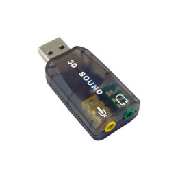 Звуковая плата Dynamode USB 6(5.1) 3D RTL dark gray (USB-SOUNDCARD2.0 black) фото 1